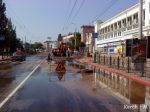 Новости: Порыв водовода разворотил асфальт на ул. Кирова