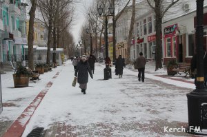 Предпринимателей  Керчи просят убрать территории торговли от снега