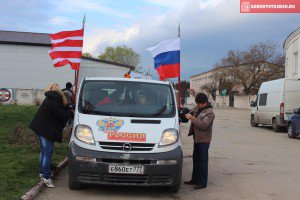 В Керчи прошел автомотопробег в честь годовщины референдума