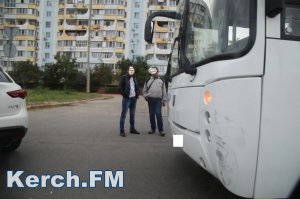 В Керчи новый автобус «НефАЗ» снова попал в аварию