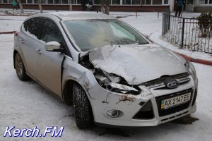 Новости » Общество: В Керчи задержали пьяного водителя на разбитой машине