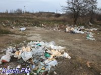 Керчане жалуются на свалку мусора по дороге на Змеинку
