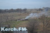 Новости » Общество: В Керчи работники ЖЭКа подожгли свалку, - читатели