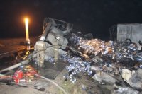 Пострадавший в ДТП на Керченской трассе водитель грузовика получил 98% ожогов, - Минздрав РК