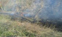 В Багерово пожарные тушили возгорание сарая