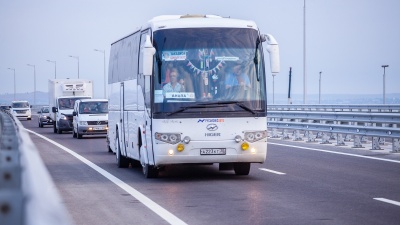 Новости » Общество: Через Крымский мост по единому билету переехало более двух тысяч человек