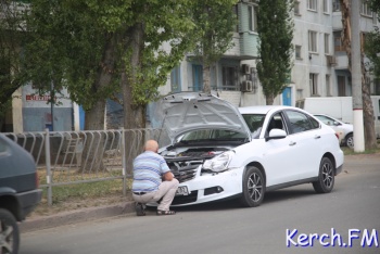 Новости » Общество: На Вокзальном шоссе произошла авария