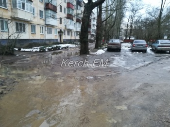 Новости » Общество: Керчане «вплавь» добираются к детскому саду