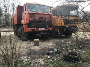 В Керчи водители большегрузов устроили «свинарник» в Аршинцево