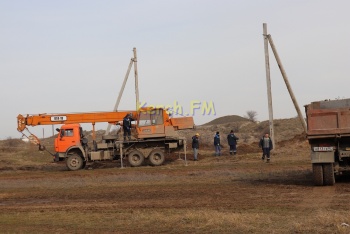 Керченский РЭС получил первых абонентов массива в районе карьера на Феодосийском шоссе