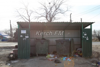 Керчане пожаловались на грязную контейнерную площадку в районе Капкан