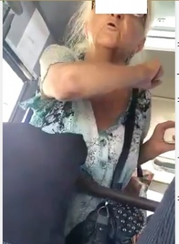 Пожилая керчанка оскорбляла водителя маршрутки и желала ему смерти (видео)