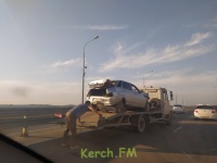 На мосту по ШГС в Керчи произошли 2  аварии