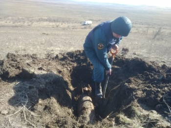 Новости » Общество: В Чистополье нашли 100-килограммовую бомбу