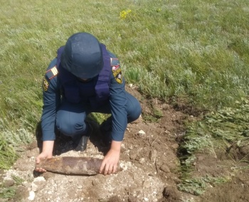 Новости » Общество: Очередную бомбу времен ВОВ нашли и обезвредили под Керчью