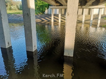 Новости » Общество: Северо-крымский канал с водой, но не до краев