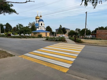 Еще один пешеходный переход появился на улице Ульяновых