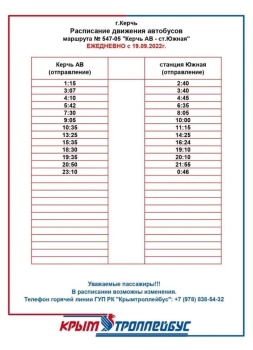 Новости » Общество: В Керчи опубликовали актуальное расписание автобусов на «Керчь-Южную» и переправу