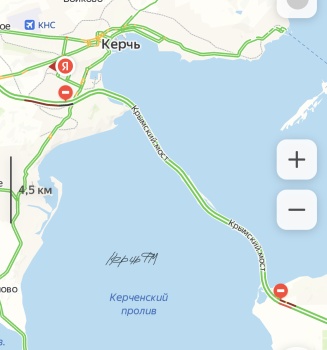 Движение по Крымскому мосту приостановлено