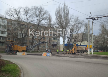 В Керчи частично перекрыли улицу Гагарина