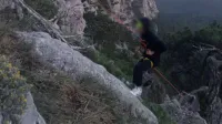 Заблудившегося на Ай-Петри туриста эвакуировали спасатели со сложного скального склона