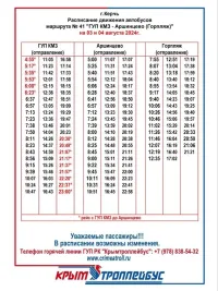 Новости » Общество: На маршрутах №5 и №41 на выходные изменилось расписание