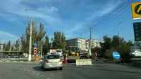 На кольце около автовокзала Керчи снова начали работы